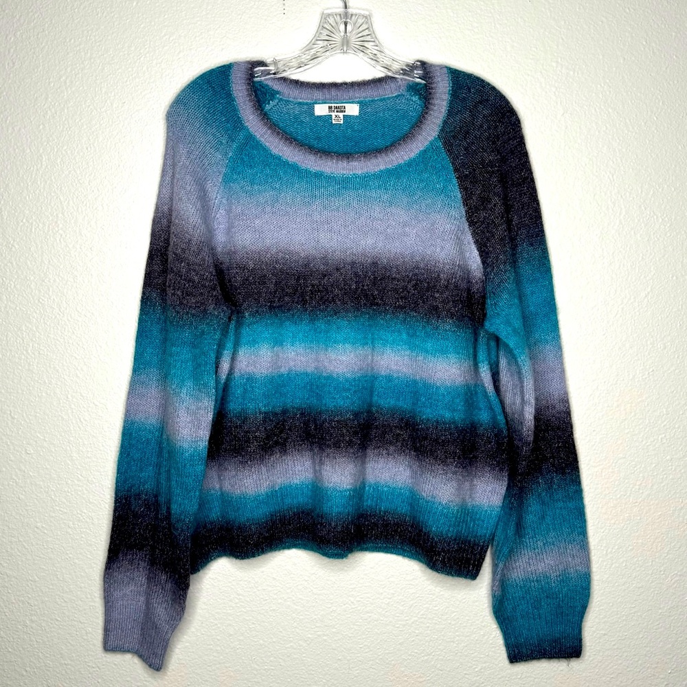 BB Dakota by Steve Madden Blue Ombre Wool Blend Sweater Women's Size XL NWOT